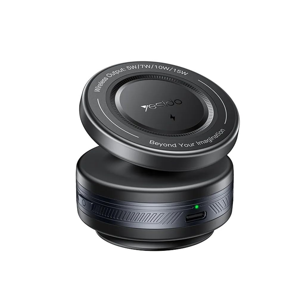 Next Store 15W Fast Wireless Charging Magnetic Car Charger, Secure Mount on Car Screen, C310 Suction Cup, Rotating Phone Holder, Compatible with All Phones