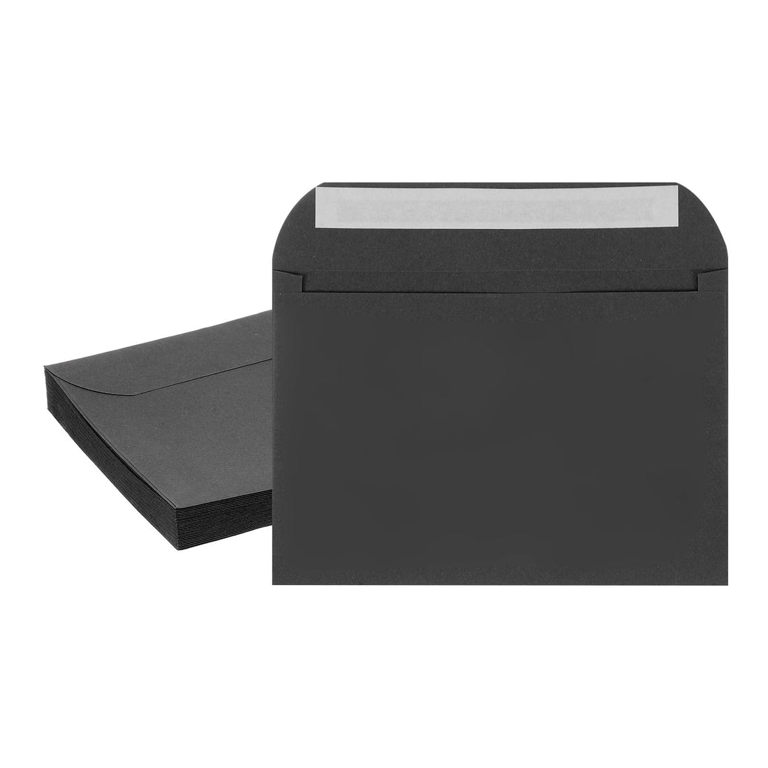 PATIKIL 7.5x5.5 Inch Invitation Envelopes, 20 Pcs Self-Seal for Invitations A7 Self Seal for Weddings Thank You Card Photos Postcards Birthday Greeting Cards Mailing, Black