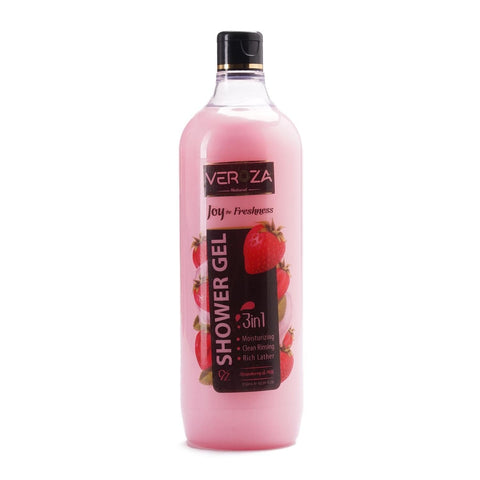 Veroza Strawberry and Milk Shower Gel 1250 ml