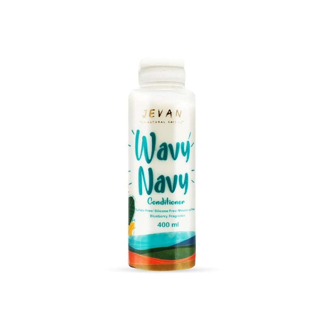 JEVAN Wavy Navy Silicon Free Conditioner For All Hair Types- Blueberry 400 ml