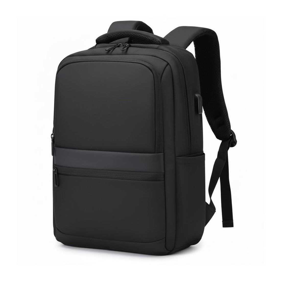Somuch Prime Laptop Backpack 15.6-Inch – Water-Resistant Travel & Work Bag with USB Charging Port, Multi-Compartment Storage, Ergonomic Design, for Men & Women –22L, Black
