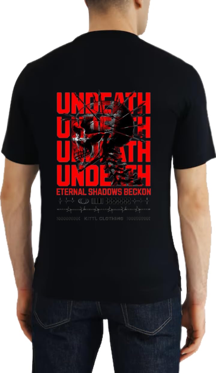 UNDEATH ETERNAL SHADOWS BECKON T-shirt Back Black