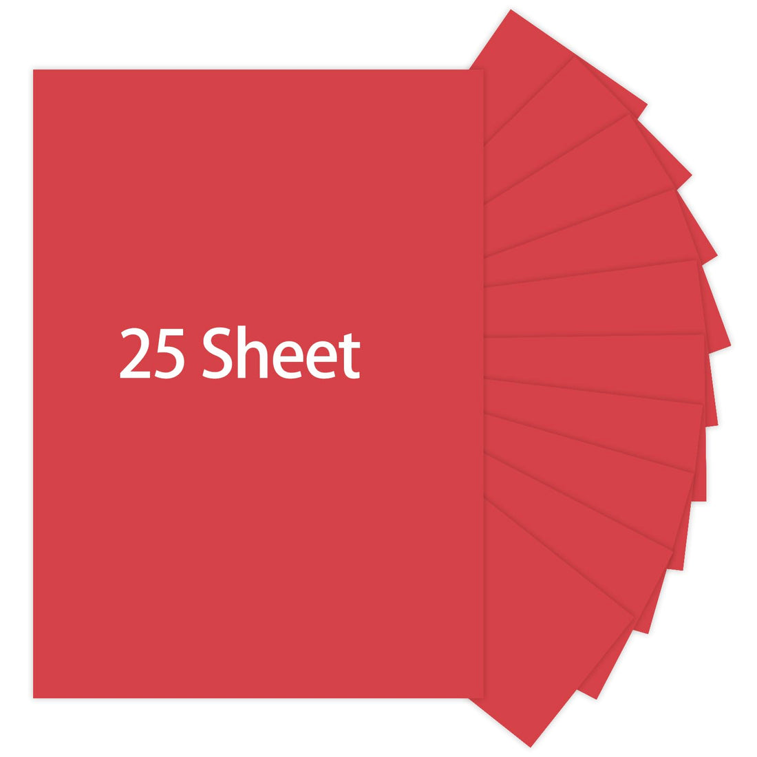 Red Cardstock, 25 Sheets 8.5 x 11 Red Paper, MEIOPUOYEAM 250gsm/92lb Card Stock Printer Paper for Halloween, Christmas, Invitations, Crafts, DIY Cards, Stationary Printing, Scrapbooking Supplies