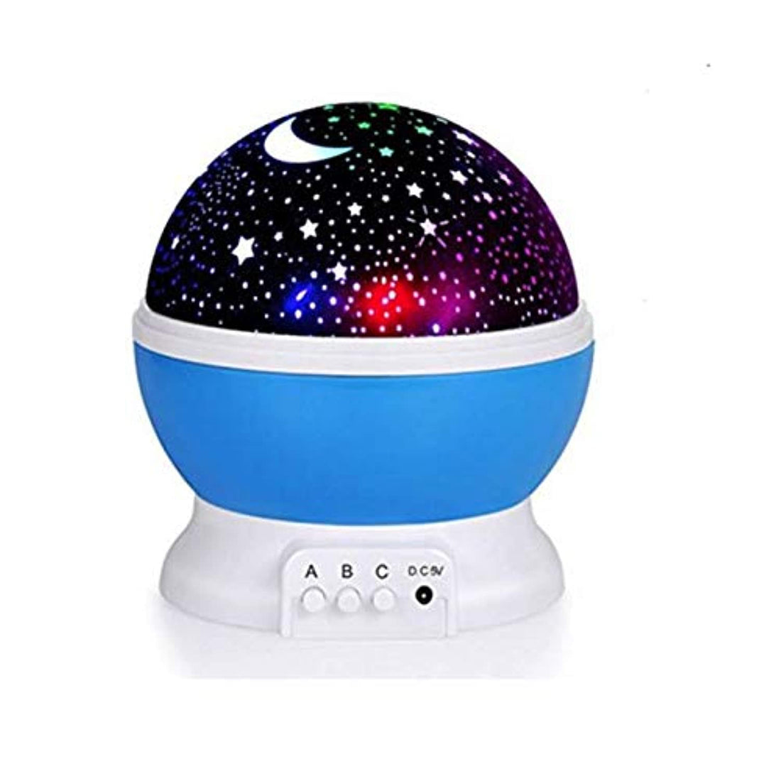 12 Songs to Relax 360 Rotating Star Baby Musical Night Light Lamp with Rechargeable Battery
