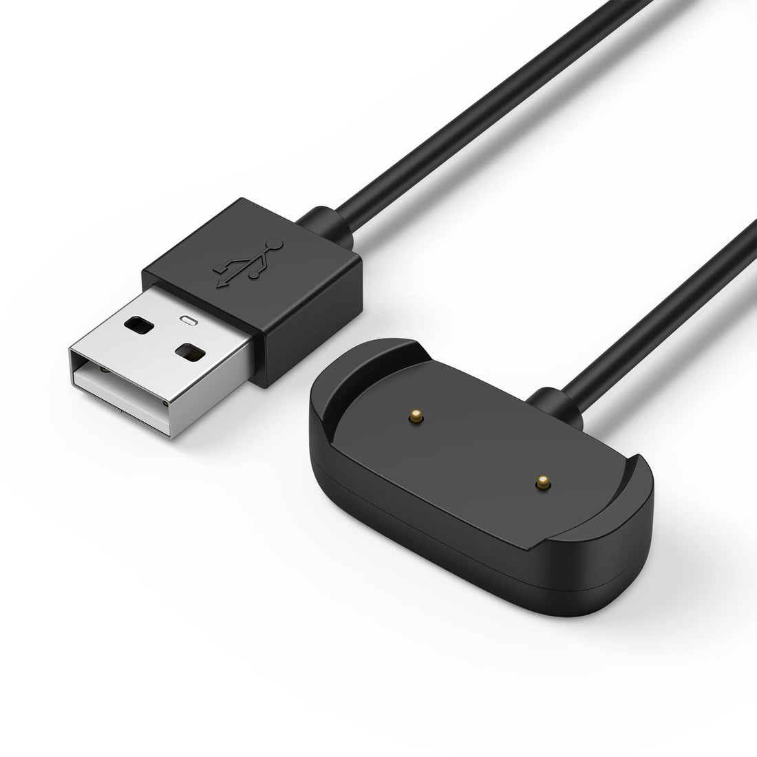 COCOLIN Charger Compatible with Amazfit Bip 3/Bip 3 Pro/Bip U/Bip U Pro, GTR 2/ GTR 2e and T-Rex Pro,3.3ft USB Charging Cable Stand Dock Smartwatch Accessories (Black)