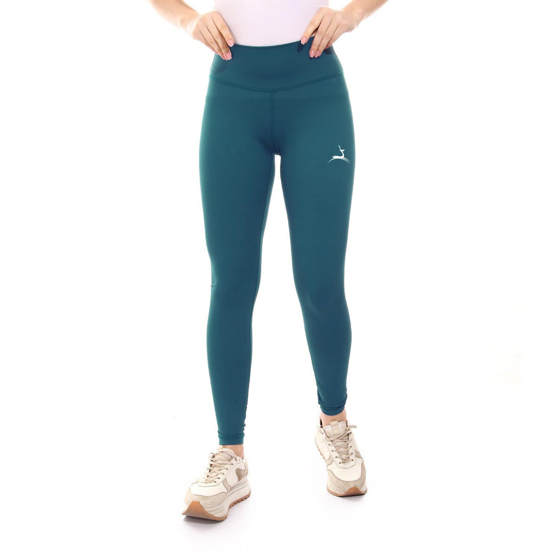 Doe Plain Sportive Stretch Leggings Activewear Sportswear Womens legging Gym legging Teal Blue