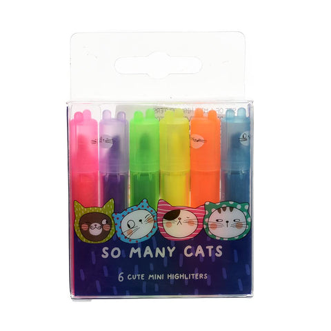 M&G AHM22574 Cute Mini Highlighters Set Of 6 Pcs. - Multi Color