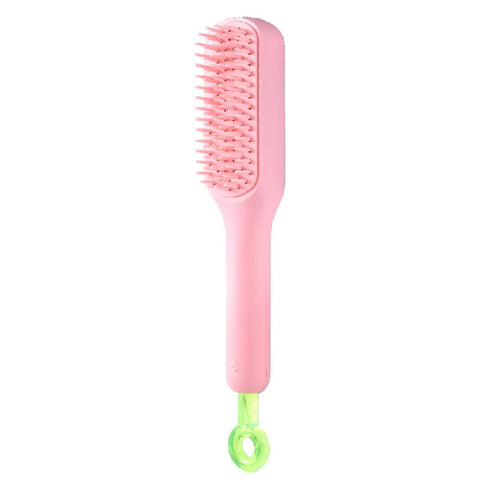 Self-Cleansing Hair Brush - Effortless grooming experience with an innovative anti-static massage comb that cleanses itself while providing a soothing scalp massage. (1Piece)