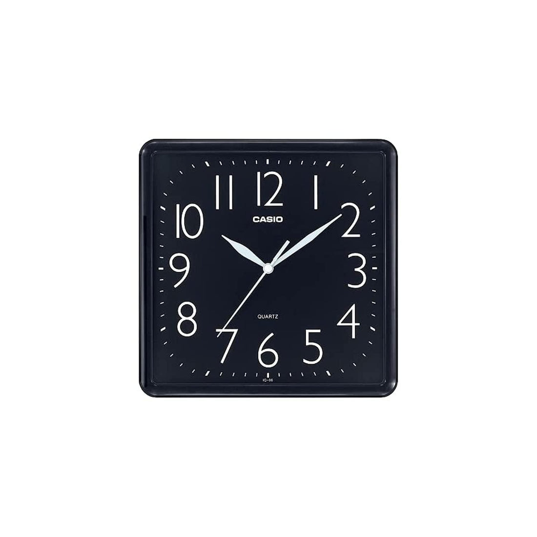 Casio Wall clock Home Décor Analog Square Shape Black Dial Case Material Resin IQ-06-1DF