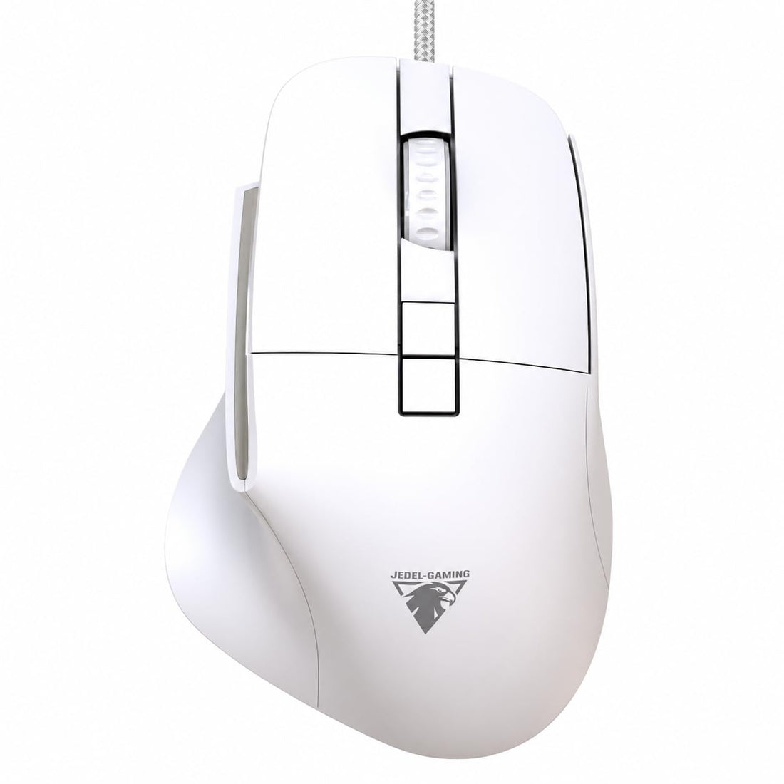 For JeDEL CP102 silent clicks Mouse – Optical Sensor 3600 DPI – 7 Buttons Braided cable - Ultra Comfortable