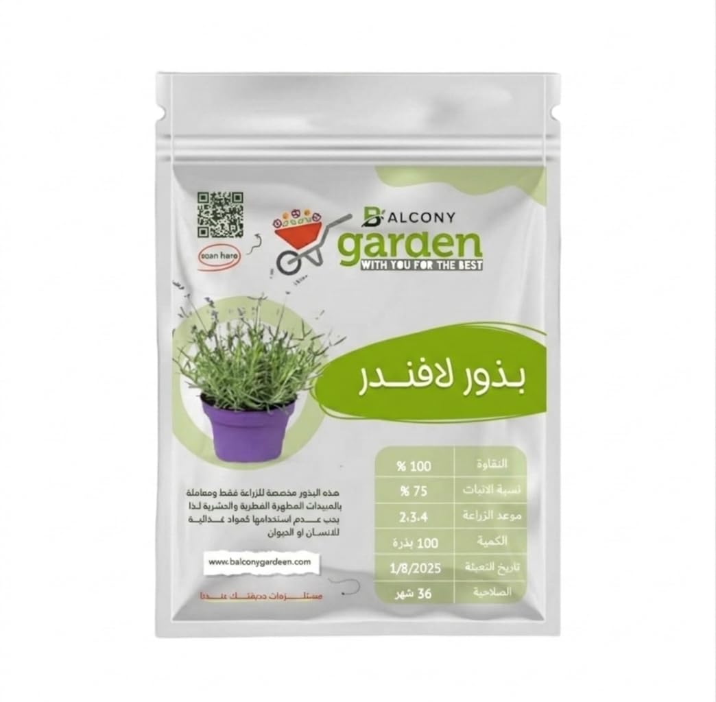 Natural Lavender Seeds (100 Seeds) - Aromatic Plant Seeds for Home Farming & Gardening - Lavender Aromatic
