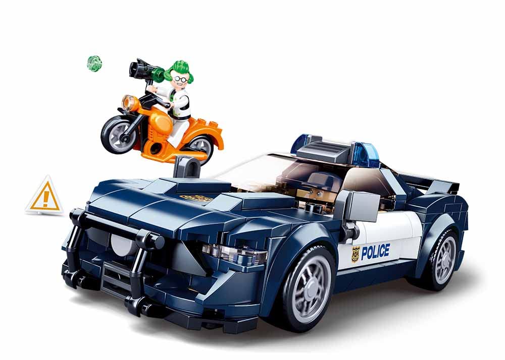 Sluban Police Construction Pieces Game Building Toy Blocks - 284 Pieces, M38-B1063