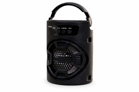 S16 Portable Bluetooth Speaker, Black, with Handle, FM Radio, USB Port, Rechargeable Battery