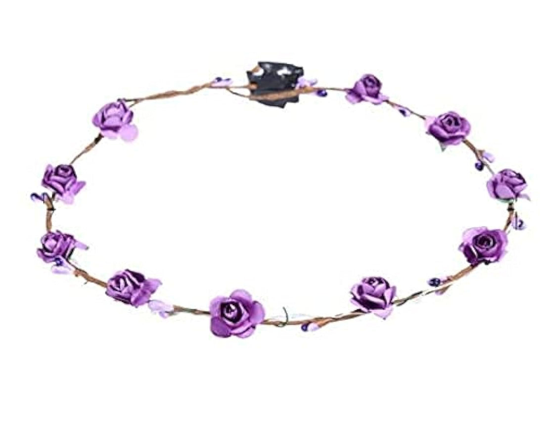 Floral Wreath Crown with LED