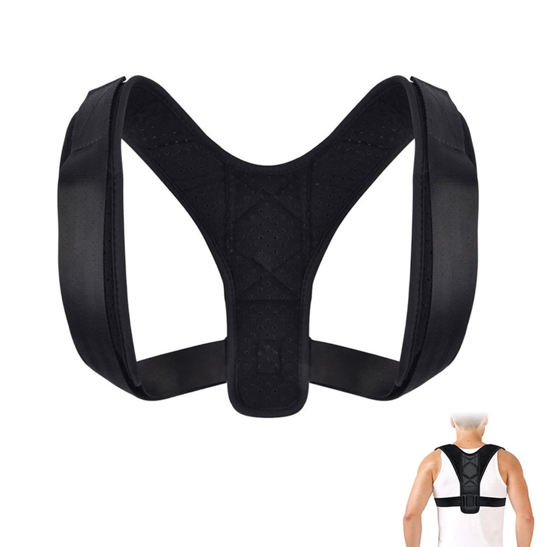 1 Pcs Back Posture Corrector, Men and Women Posture Corrector, Shoulder and Adjustable Breathable Back, Straight Back Support and Shoulder Straightening