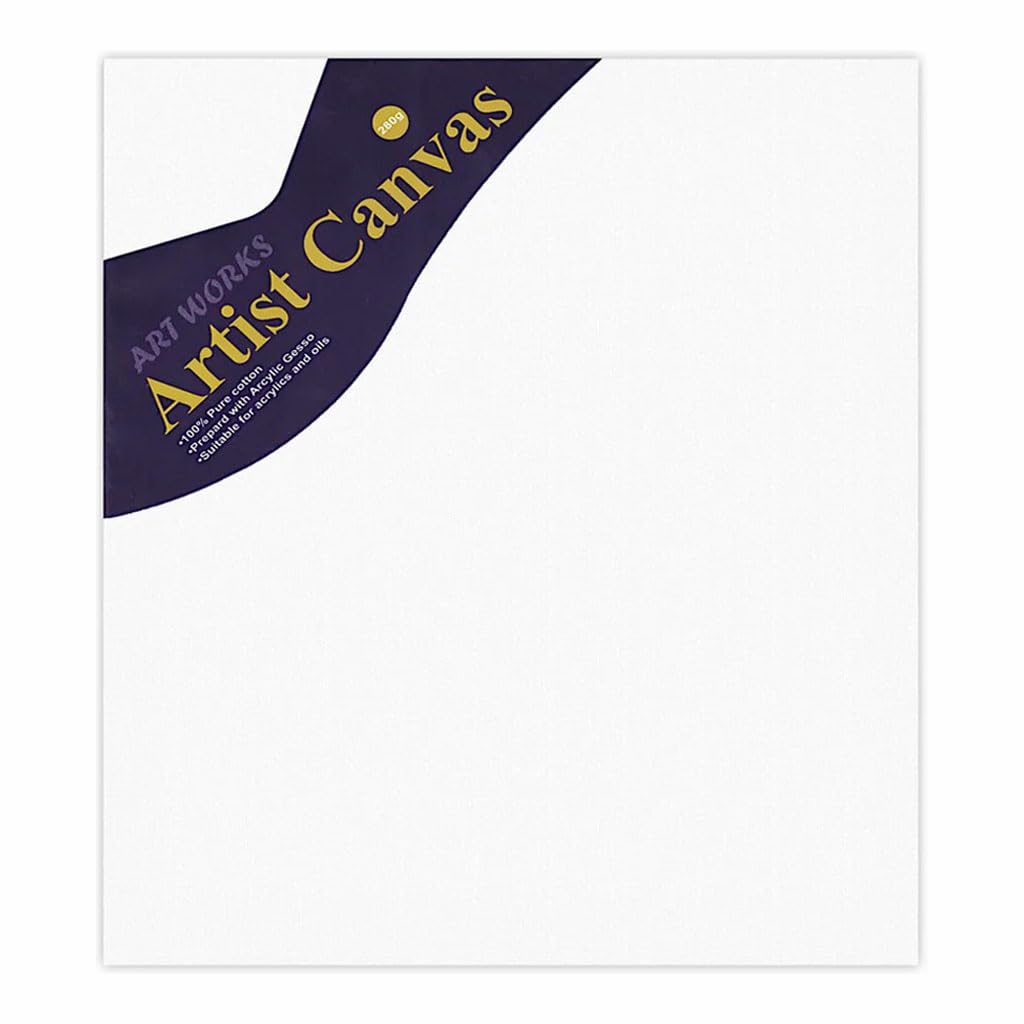 Keep Smiling Canvas Drawing Board, 100 × 100 Cm - White