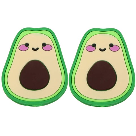 Hemobllo 2PCS Avocado Shape Cord Charger Protector Silicone Cute Novelty Phone Cable Protector Cable Saver Accessory for Cellphone Phone (Green)
