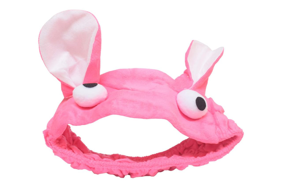 Daphne Headband With Cartton Design For Girls - Fushia White