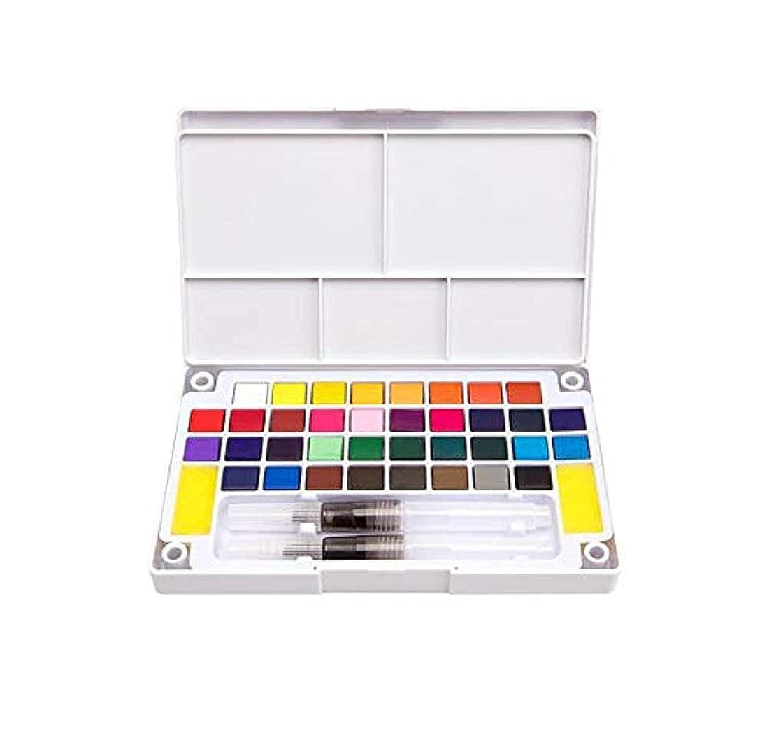 Mumoo Bear Transparent Solid Watercolor Paint Suit 36 Colors Watercolor For Brush Pen Painting Drawing Students Artist Art