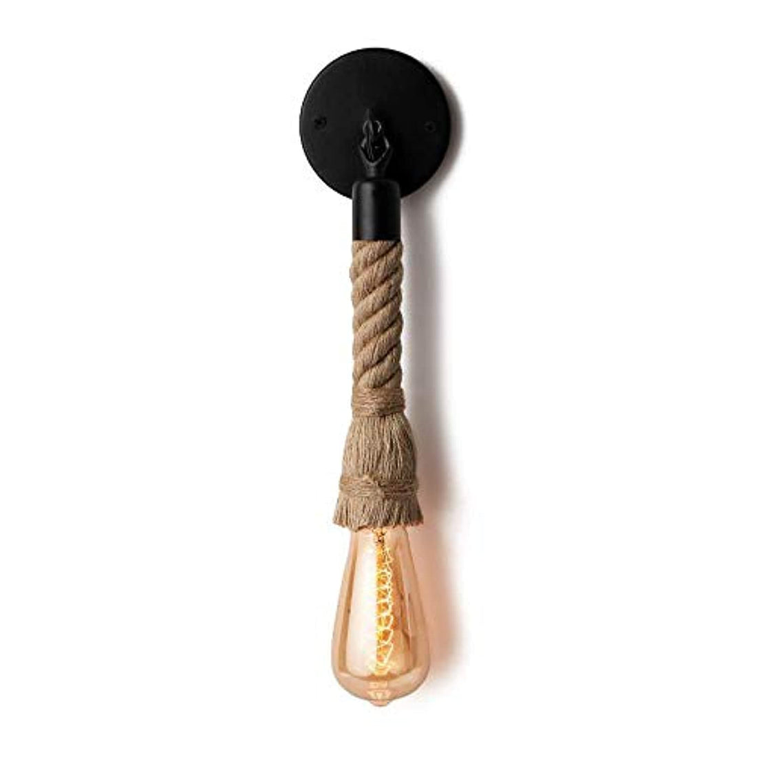 Jute rope wall lamp