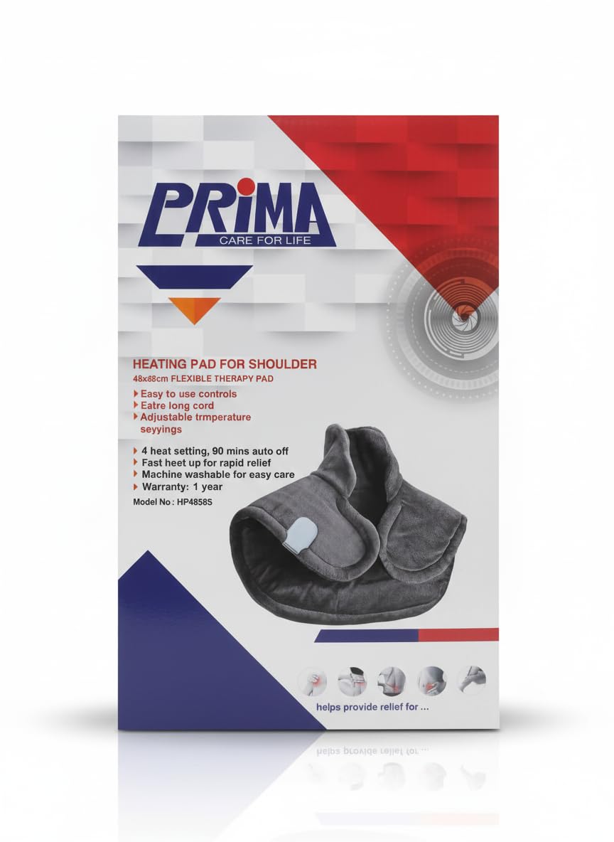 PRIMA Thermal Pad – Comfortable and Soft Shoulder and Neck with Multi-Level Fast Heating