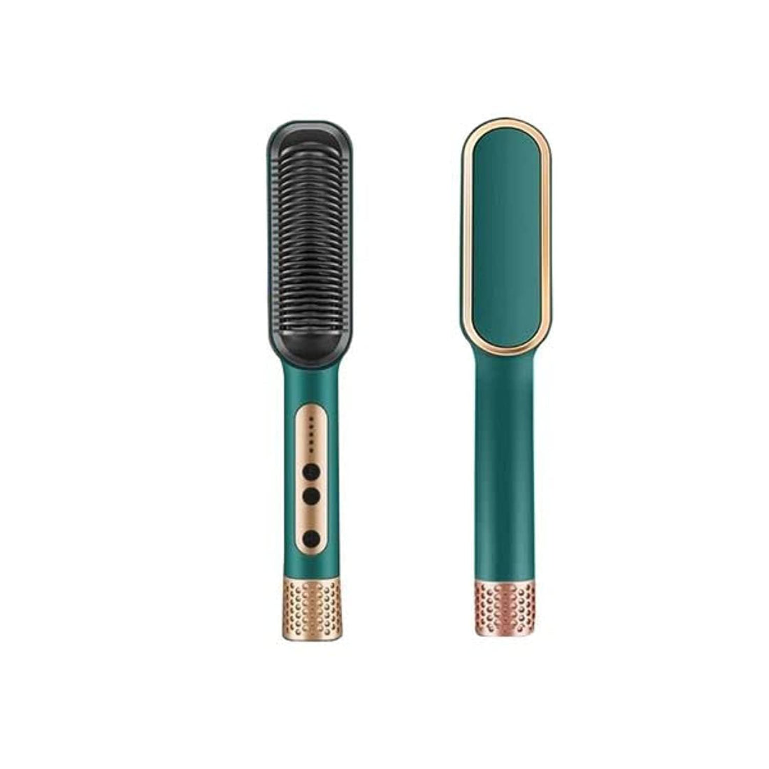 HOME GOLD Electric Hair Straightener - Ceramic Plate, Fast Heating, Hair Beauty Care - Professional Straightener Comb - Effortless Styling and Safety, 45w, HG-108 (Green)