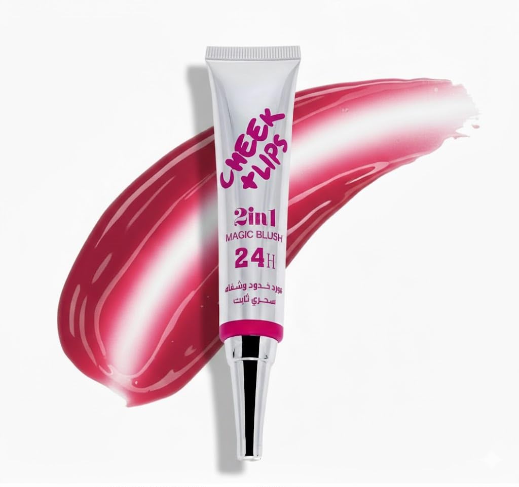 2 IN 1 lip and cheeks MAGIC BLUS- Tint Dream Blush - Nourishes & Repairs Skin, Long Lasting, Water Based Formula For a Seamless Creamy Matte Finish, For Sensitive Skin, 30ml
