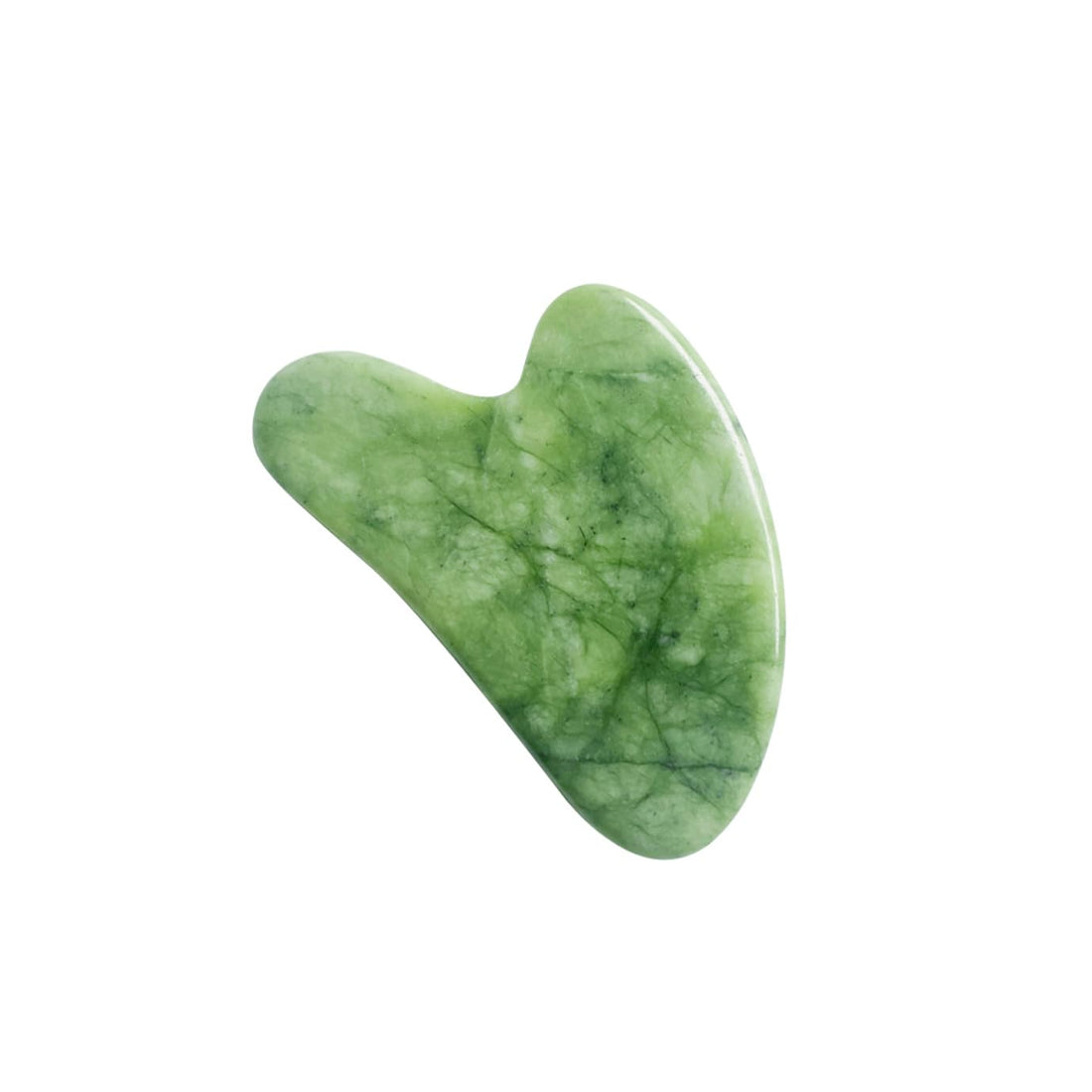 HAALII Gua Sha Stone, Gua Sha Jade Tool for Face, Gua Sha Massage, Jade Stone GuaSha, Natural Green Slimming Massager, Face Massager for Women & Men, Anti Aging Massage Tool, Facial Skin Care Products