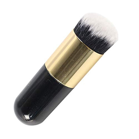 Foundation Makeup Brush Perfect For Blending Liquid Cream or Flawless Powder Cosmetics Premium Quality Synthetic Dense Bristles - Pink