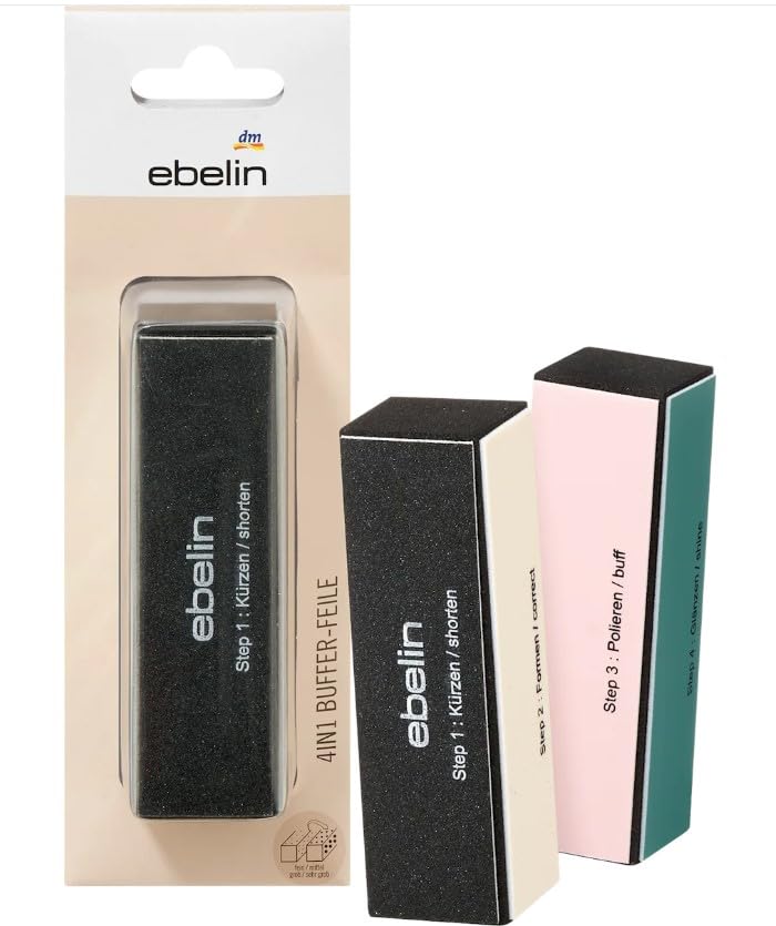 4-in-1 Buffer Nail File, Professional Manicure Tool, 1 Piece, Germany