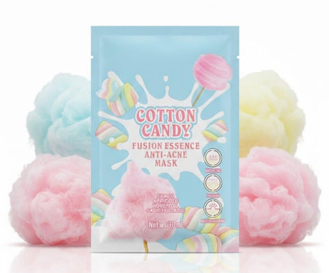 Sheet Face Mask Skincare for All Skin Types, Hydrating & Nourishing Suitable for Sensitive Skin, Bulk Facial Mask Set for Women, Face Mask Gifts Set for Face Spa (COTTON CANDY)