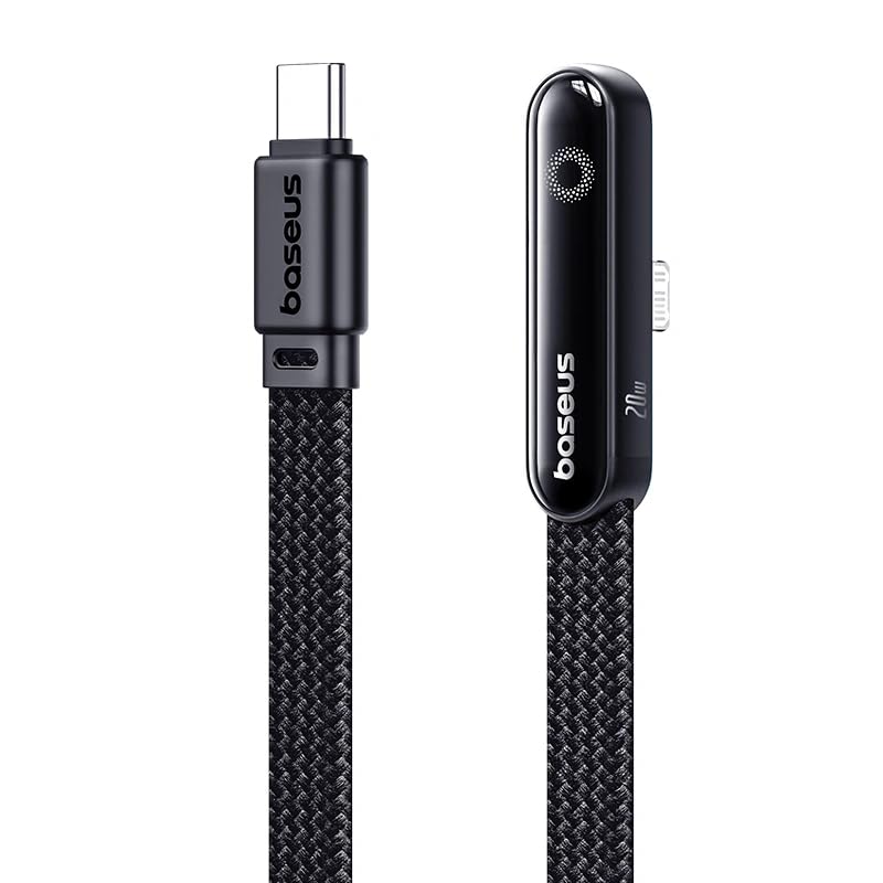 Baseus MVP3 2Meter 20W PD USB-C to Lightning Fast Charging Cable | Gaming Cable | 480Mbps Data Sync Cord | for Apple iPhone 14/13/12/11/X/Xs Max/7/8Plus, for iPad, iPod, Airpods - Black