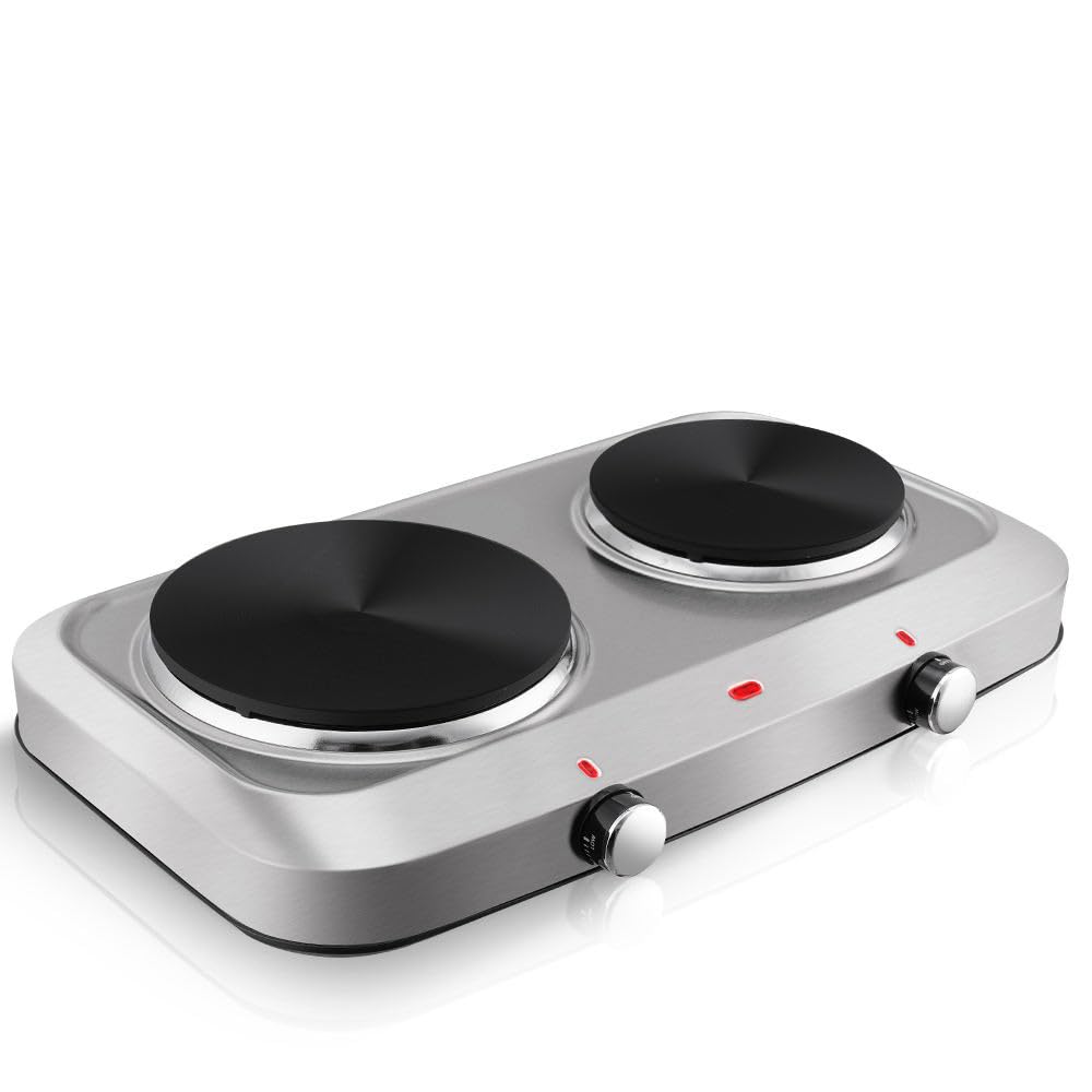 DSP Electric Cooker - 1500+1000W, Heating Plates, Adjustable Thermostat - KD4057-79