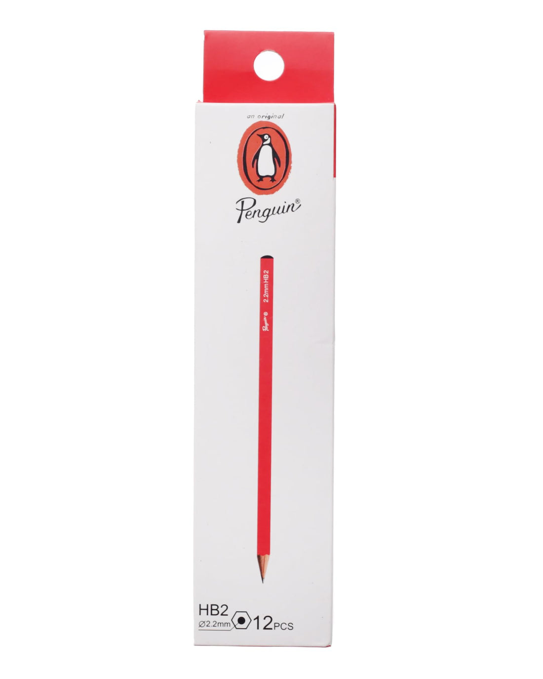 Penguin Premium 12-Piece Red Painted Pencils (2.2mm Lead)