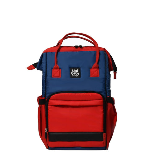 Uni Baby Diaper Bag Backpack Red and Dark Blue
