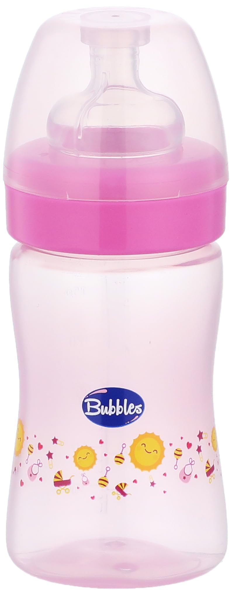 Bubbles classic feeding bottle rose 180ml