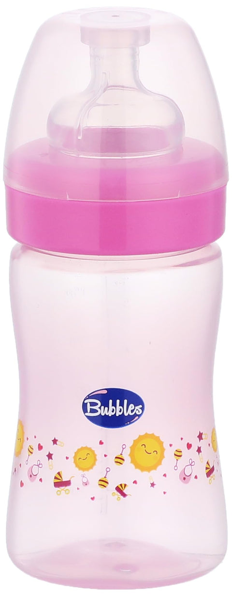 Bubbles classic feeding bottle rose 180ml