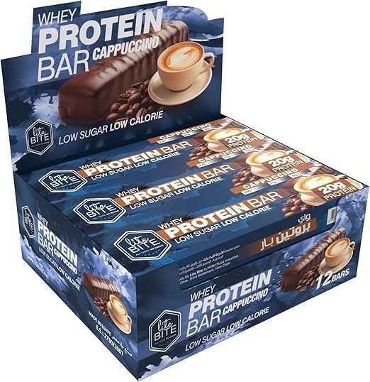 Lite Bite 30% Whey Protein Bar - Cappuccino - Box of 12 x 70g