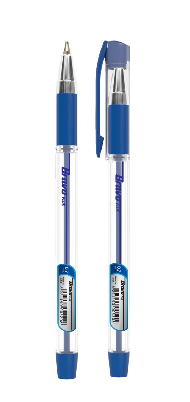 Bravo Plus Ballpoint Pen - (0.7 mm) - Blue - Pack of 10