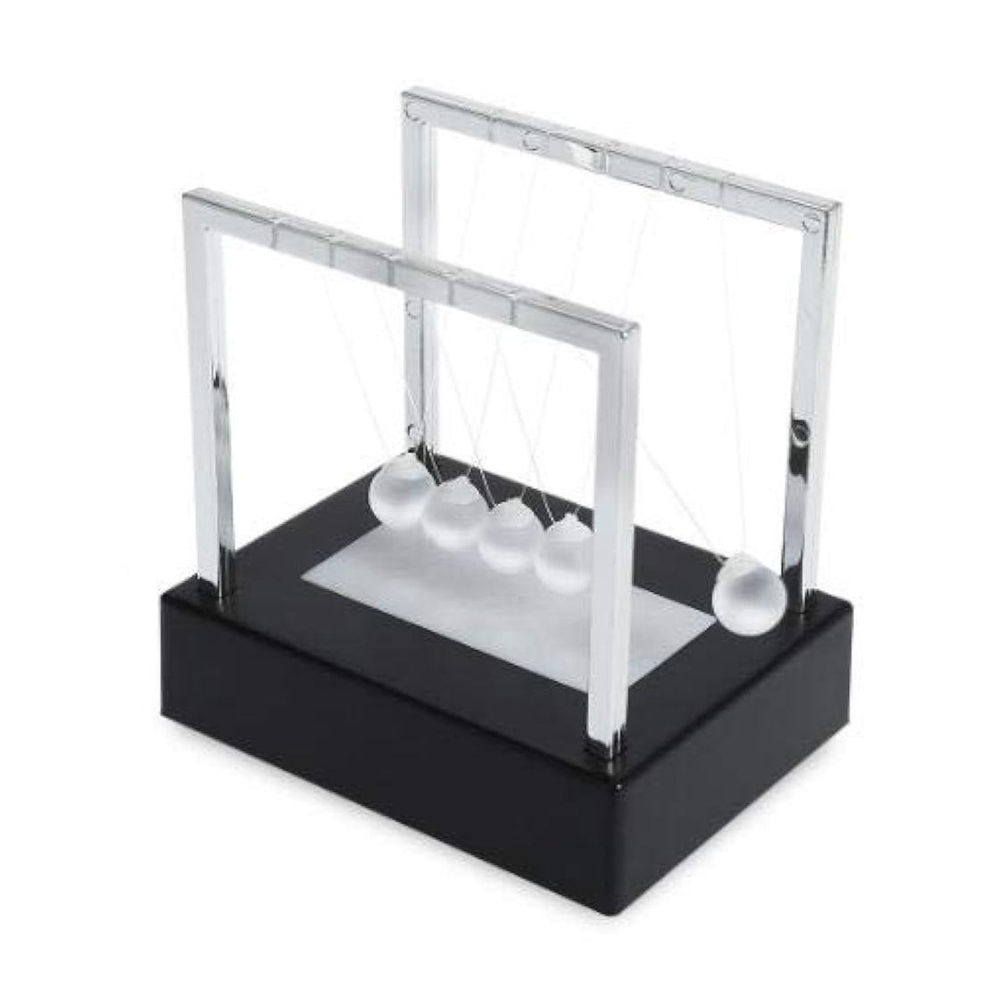 Luminous Light Up Physics Pendulum Science Z-Type Wood Newton's Cradle in Motion Balance Ball