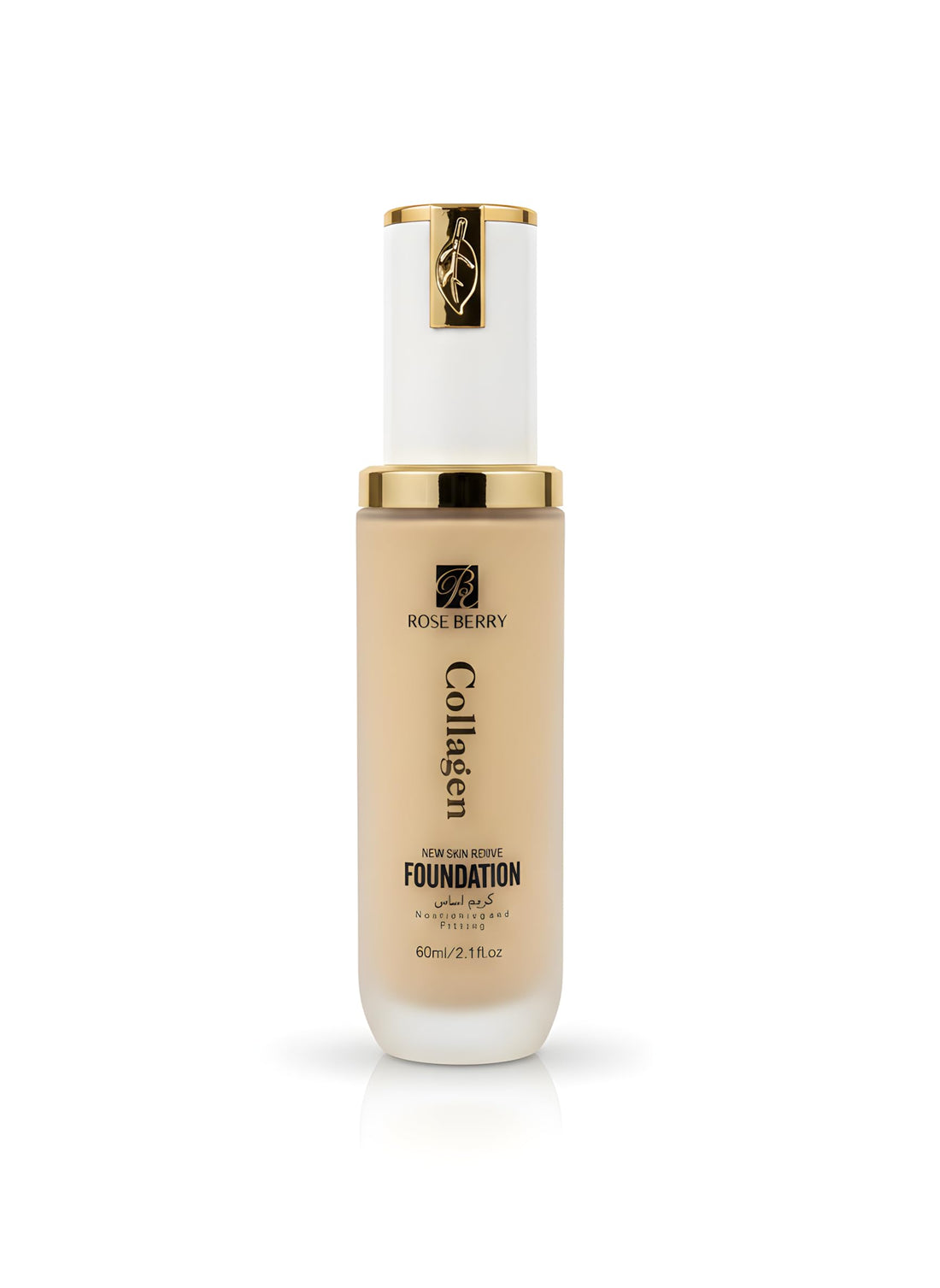 Rose Berry Collagen Foundation, Nourishing and Fitting, New Skin Revive, 60ml, Shade 02