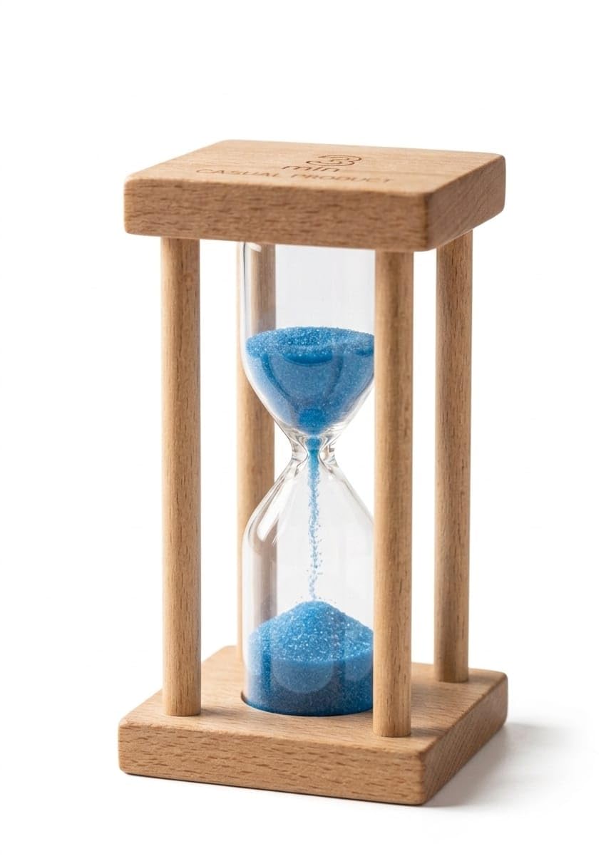 Hourglass 3 minutes: elegant design to measure time accurately and quietly" is a distinctive and luxurious piece.