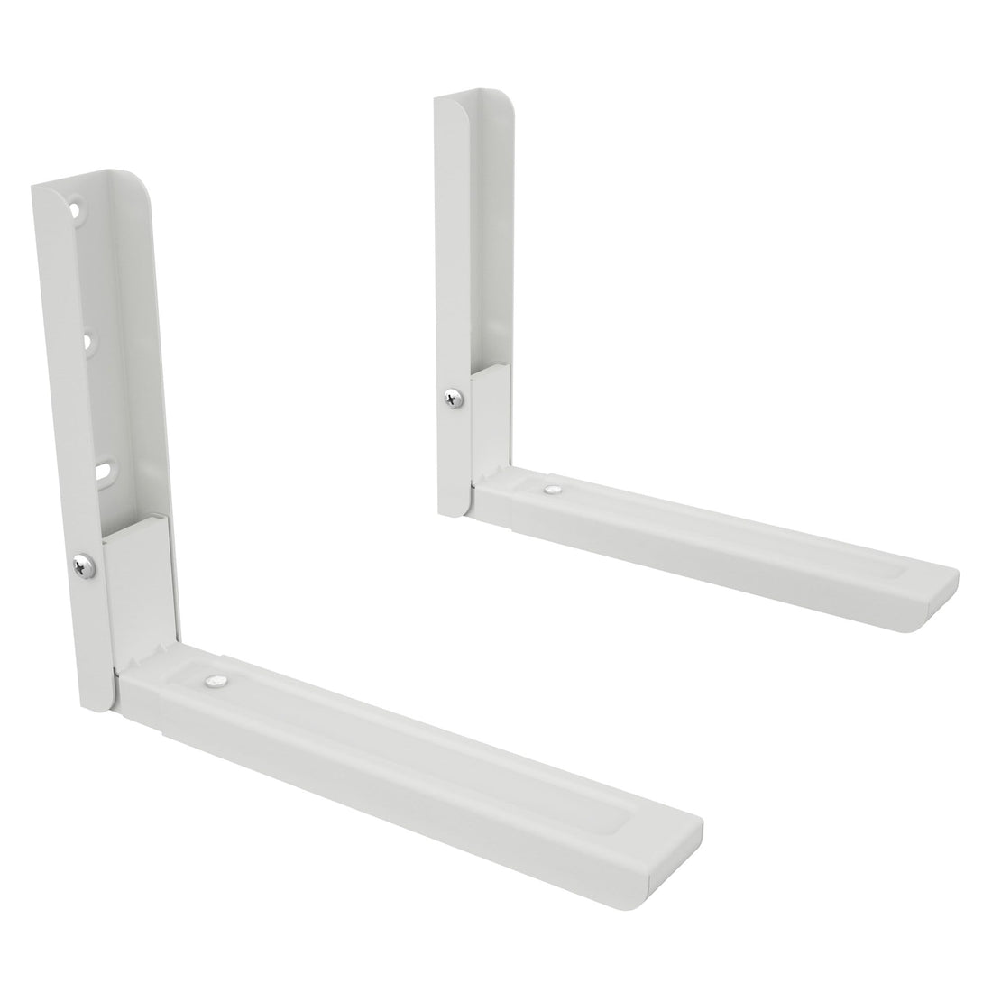 AVF EM60W-A Universal Wall-Mounted Microwave Brackets (Set of 2) - White