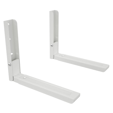 AVF EM60W-A Universal Wall-Mounted Microwave Brackets (Set of 2) - White