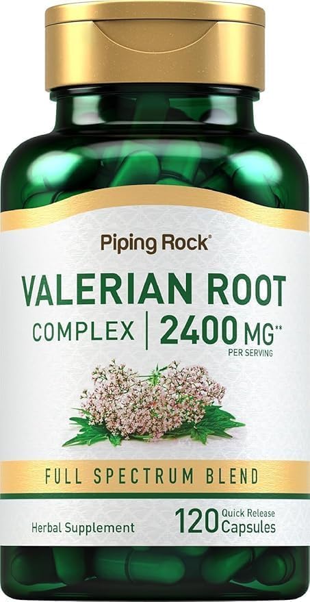 Valerian Root Extract Capsules – 2400mg – Natural Sleep Support – Herbal Stress Relief Supplement – 120 Vegan Capsules.