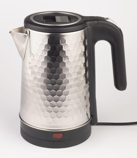 Cattel Flamingo Crystal Stainless Steel 2 Liter 1500 Watt Electric Kettle Features Elegant And Modern Design, Making It An Ideal Choice For Everyday Kitchen Use. (Black)