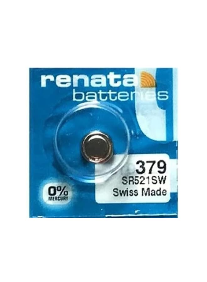 RENATA WRIST WATCH BATTERY - Swiss made, button cell 1.55V, Renata long life battery, SR521SW