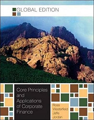 Corporate Finance: Core Principles And Applications Global Edition By Stephen A. Ross (2011)