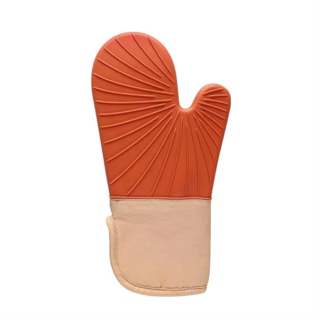 Lux Kitchen Gloves Thick - Silicone Padded Inside - Heat Resistant - Non Slip (Orange)