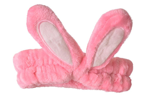 Daphne Elastic Wide Hairband With Rabbit Ears Design For Girls - Fuchsia